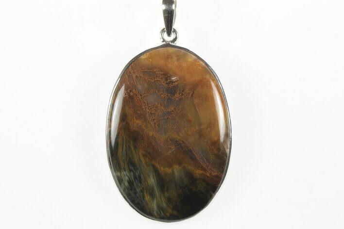 Chatoyant Pietersite Pendant (Necklace) - Sterling Silver #243966